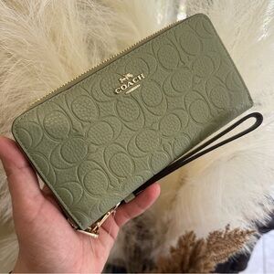Coach Long Zip Around Wallet
